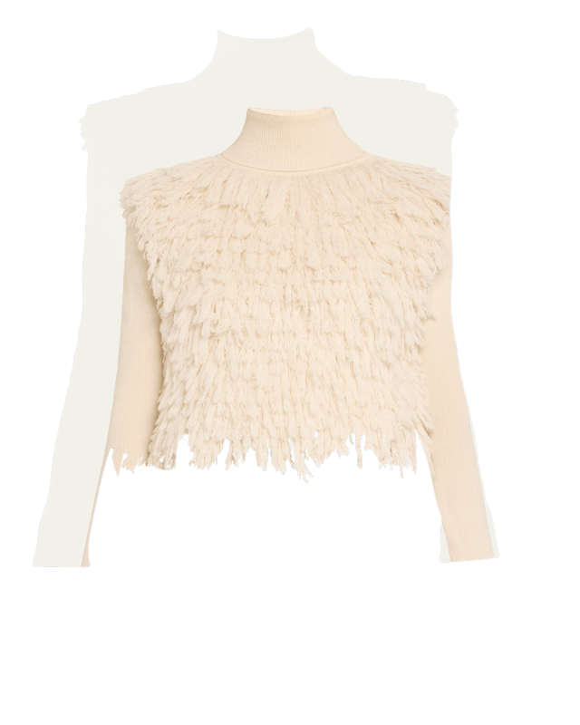 The Chapin Furry Knit Turtleneck Sweater